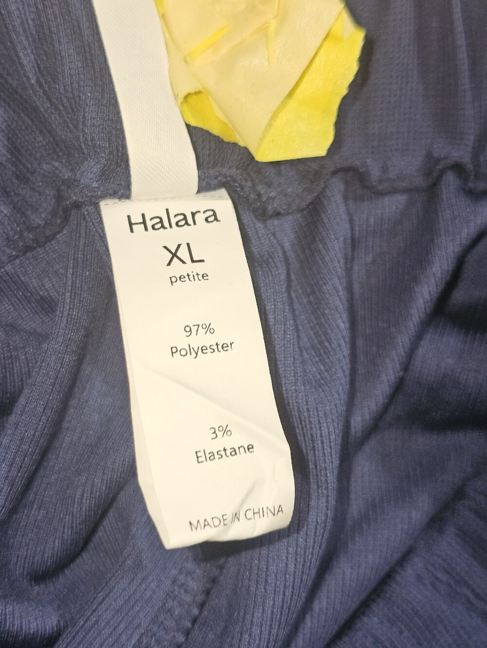 Halara Flex™ High Waisted Pocket Wide Leg Waffle Work Pants Size XL Blue - Picture 7 of 8
